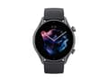 Miniatyrbilde 1 av 5: AmazFit GTR 3 Pro svart (Amoled-skjerm, aluminiumshus, 2 GB lagringskapasitet, Android & iOS-kompatibel)