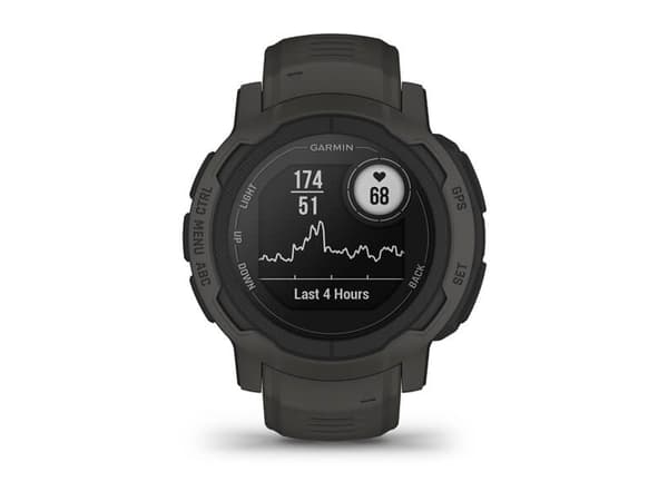Garmin Instinct 2 - 45 mm - grafit - sportklocka med band - silikon - handledsstorlek: 135-230 mm - monokrom - 32 MB - Bluetooth, ANT+ - 52 g