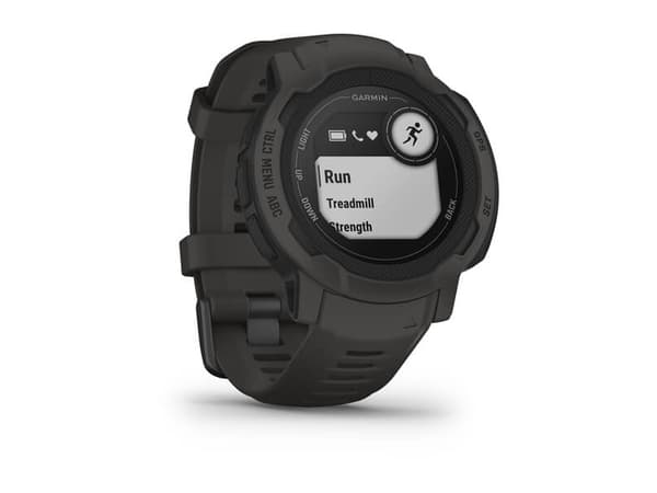 Garmin Instinct 2 - 45 mm - grafit - sportklocka med band - silikon - handledsstorlek: 135-230 mm - monokrom - 32 MB - Bluetooth, ANT+ - 52 g