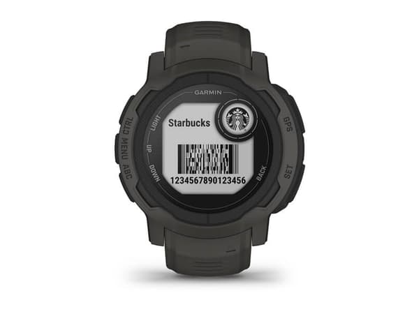 Garmin Instinct 2 - 45 mm - grafit - sportklocka med band - silikon - handledsstorlek: 135-230 mm - monokrom - 32 MB - Bluetooth, ANT+ - 52 g