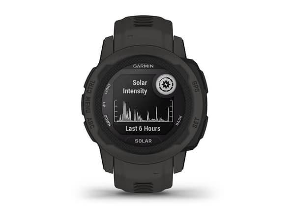 Garmin Instinct 2S Solar - 40 mm - grafit - sportklocka med band - silikon - handledsstorlek: 112-180 mm - monokrom - 32 MB - Bluetooth, ANT+ - 43 g