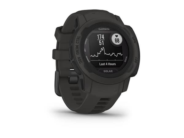 Garmin Instinct 2S Solar - 40 mm - grafit - sportklocka med band - silikon - handledsstorlek: 112-180 mm - monokrom - 32 MB - Bluetooth, ANT+ - 43 g