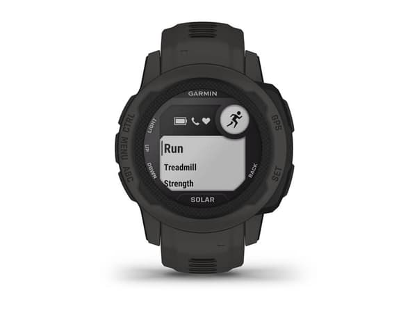 Garmin Instinct 2S Solar - 40 mm - grafit - sportklocka med band - silikon - handledsstorlek: 112-180 mm - monokrom - 32 MB - Bluetooth, ANT+ - 43 g