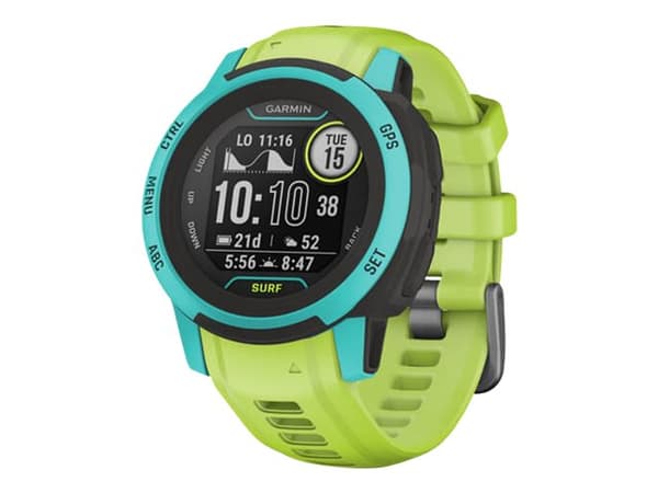 Garmin Instinct 2S - Surf Edition - 40 mm - Waikiki - sportsur med bånd - silikon - håndleddstørrelse: 112-180 mm - monokrom - 32 MB - Bluetooth, ANT