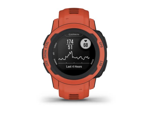 Garmin Instinct 2S - 40 mm - poppy - sportklocka med band - silikon - handledsstorlek: 112-180 mm - monokrom - 32 MB - Bluetooth, ANT+ - 42 g