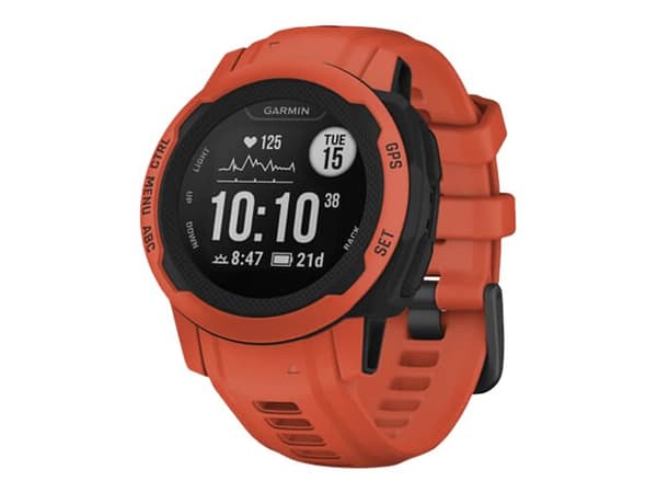 Garmin Instinct 2S - 40 mm - poppy - sportklocka med band - silikon - handledsstorlek: 112-180 mm - monokrom - 32 MB - Bluetooth, ANT+ - 42 g