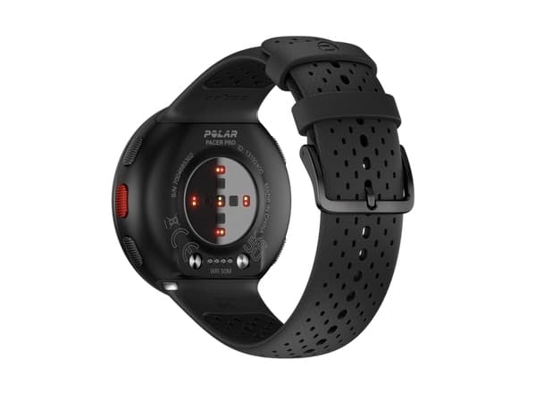 Polar Pacer Pro - Karbongrå - smartklokke med bånd - grå - båndbredde: S/L - display 1.2" - 32 MB - Bluetooth - 23 g