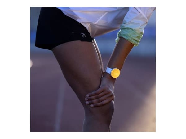 Polar Pacer Pro - Smart klocka med band - silikon - bandstorlek: S/L - display 1.2" - 32 MB - Bluetooth - 41 g  - snövit