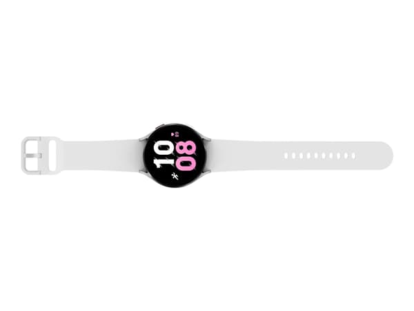 Samsung Galaxy Watch5 - 44 mm - sølvfarget - smartklokke med sportsbånd - display 1.4" - 16 GB - NFC, Wi-Fi, Bluetooth - 33.5 g