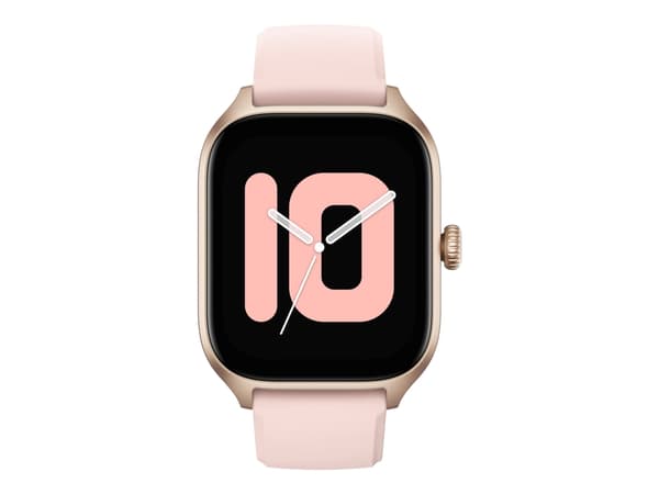 Amazfit GTS 4 - Aluminiumlegering - smart klocka med rem - fluoroelastomer - rosebud pink - handledsstorlek: 140-200 mm - display 1.75" - Wi-Fi, Blue
