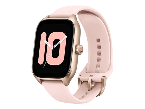 Amazfit GTS 4 - Aluminiumlegering - smart klocka med rem - fluoroelastomer - rosebud pink - handledsstorlek: 140-200 mm - display 1.75" - Wi-Fi, Blue