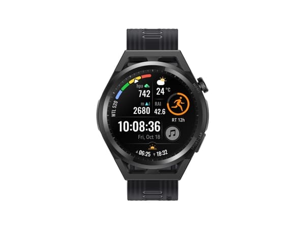 Huawei Watch GT Runner - 46 mm - svart - sportsur med stropp - håndleddstørrelse: 140-210 mm - display 1.43" - 4 GB - Bluetooth, NFC - 38.5 g