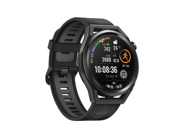 Huawei Watch GT Runner - 46 mm - svart - sportsur med stropp - håndleddstørrelse: 140-210 mm - display 1.43" - 4 GB - Bluetooth, NFC - 38.5 g