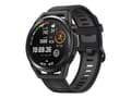 Miniatyrbilde 1 av 5: Huawei Watch GT Runner - 46 mm - svart - sportsur med stropp - håndleddstørrelse: 140-210 mm - display 1.43" - 4 GB - Bluetooth, NFC - 38.5 g