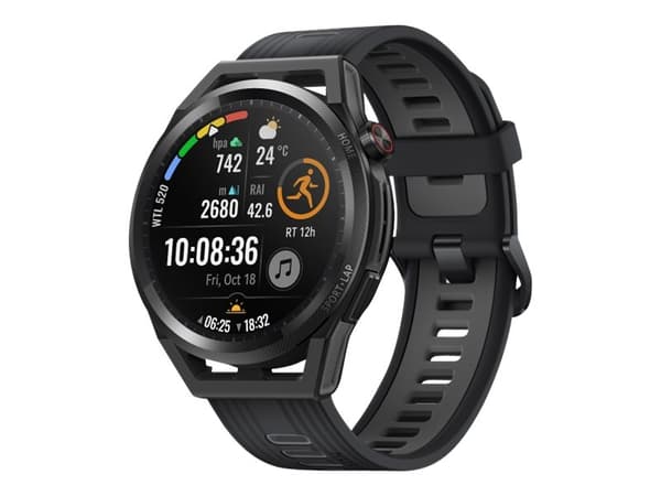 Huawei Watch GT Runner - 46 mm - svart - sportsur med stropp - håndleddstørrelse: 140-210 mm - display 1.43" - 4 GB - Bluetooth, NFC - 38.5 g
