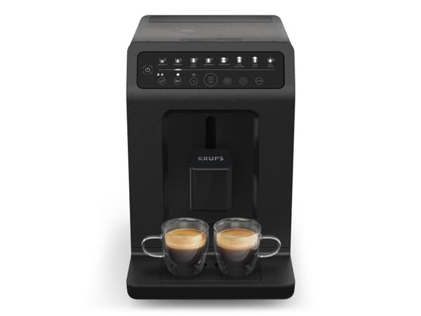 Krups Evidence EA897B10 Eco-Design - Automatisk kaffekokare med mjölkskummare - 15 bar - skiffer
