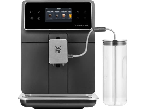 WMF Perfection CP853D15, Kombi-kaffemaskin, 2 l, Kaffe bønner, Malt kaffe, Innebygd kaffekvern, Sort, Rustfritt stål