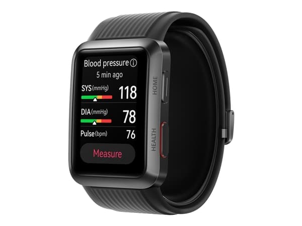 Huawei Watch D - Aluminum - smart klocka med rem - fluoroelastomer - svart - bandstorlek: L - display 1.64" - NFC, Bluetooth - 40.9 g - grafitsvart
