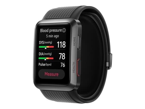 Huawei Watch D - Aluminum - smartklokke med stropp - fluorelastomer - svart - båndbredde: L - display 1.64" - NFC, Bluetooth - 40.9 g - grafittsvart