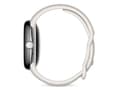 Miniatyrbild 4 av 5: Google Pixel - Polerat silver - smart klocka med aktivt band - fluoroelastomer - krita - bandstorlek: L - 32 GB - Bluetooth, Wi-Fi, NFC - 36 g