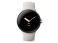 Miniatyrbild 2 av 5: Google Pixel - Polerat silver - smart klocka med aktivt band - fluoroelastomer - krita - bandstorlek: L - 32 GB - Bluetooth, Wi-Fi, NFC - 36 g
