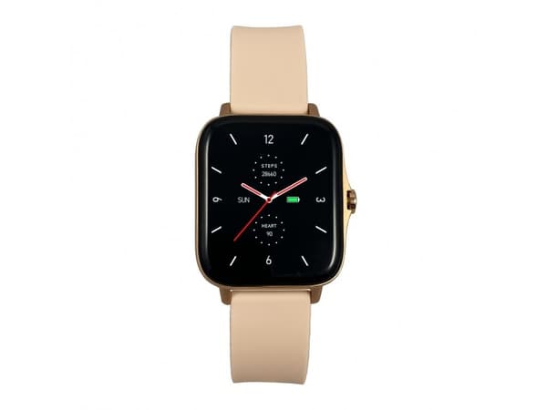 MaxCom FW55 Aurum Pro - Smartklokke med bånd - silikon - display 1.7" - Bluetooth - 46 g - gyllen