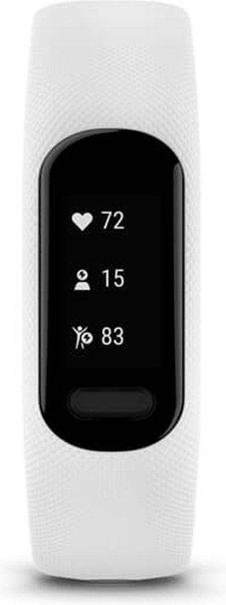 Garmin Vívosmart 5 Activity Tracker S/M - Lätt att använda - Fitness Tracker med GPS-funktion - Vit