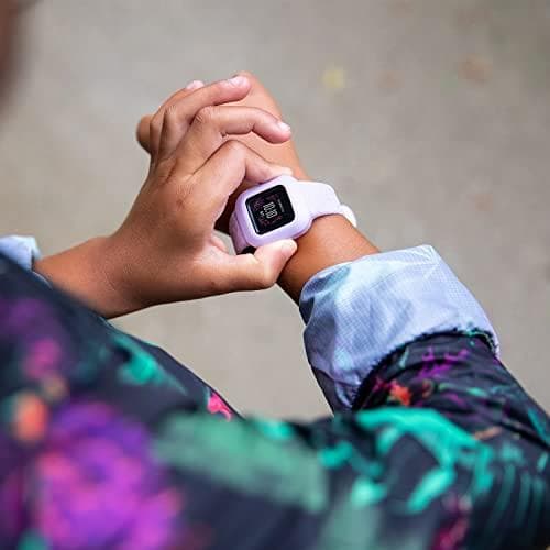 Garmin vívofit jr. 3 - vandtæt digital aktivitetsmåler til børn fra 4 år, skridttæller, stort 1,4 cm display, nødkontakt, op til 1 års batterilevetid,