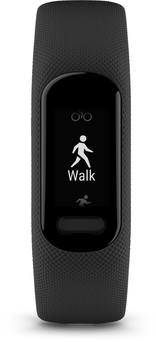 Garmin Vívosmart 5 Activity Tracker S/M - Helppokäyttöinen - Fitness Tracker GPS-toiminnolla - Musta