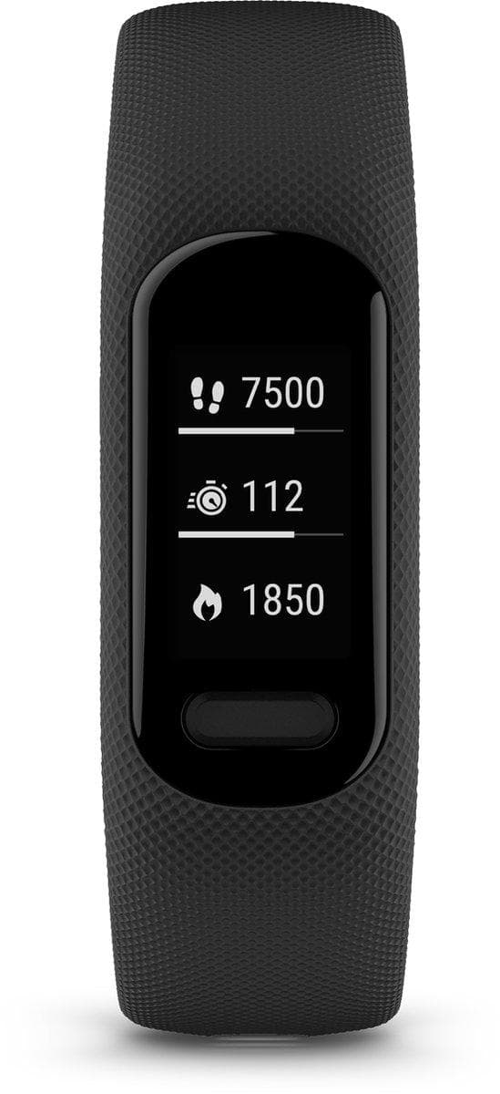 Garmin Vívosmart 5 Activity Tracker S/M - Helppokäyttöinen - Fitness Tracker GPS-toiminnolla - Musta