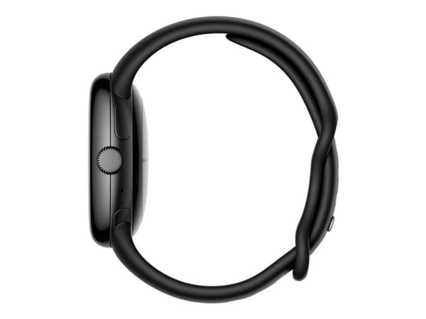 Google Pixel Watch - Matte black - smart klocka med band - fluoroelastomer - obsidian - bandstorlek: L - 32 GB - Wi-Fi, NFC, Bluetooth - 36 g