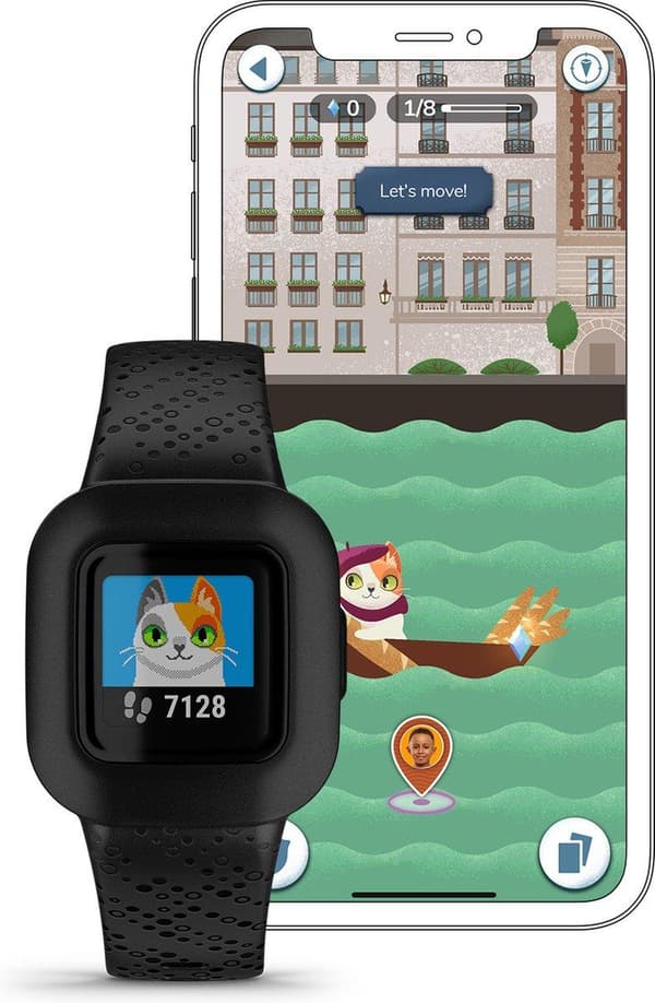 Garmin Vívofit Junior 3 Activity Tracker - Fitness Tracker för barn - Vattentålig - Black Cosmic