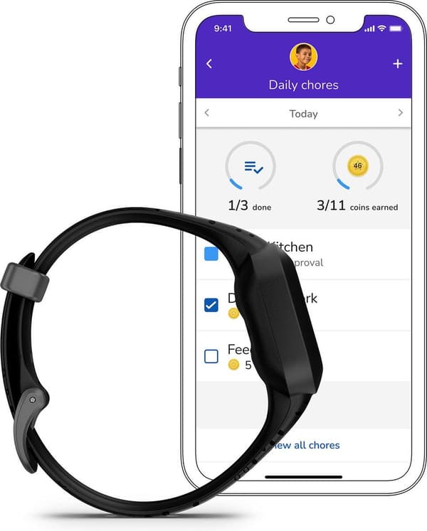 Garmin Vívofit Junior 3 Activity Tracker - Fitness Tracker för barn - Vattentålig - Black Cosmic
