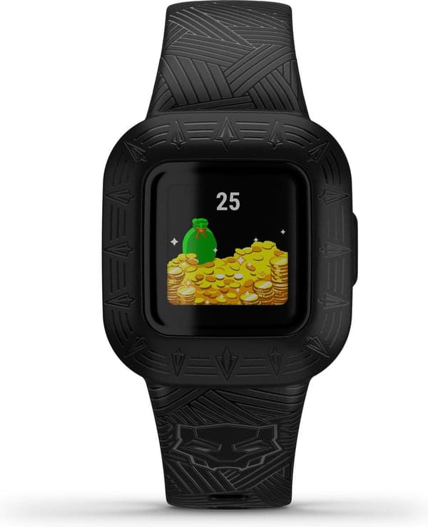 Garmin Vívofit Junior 3 Activity Tracker - Marvel Black Panther - Fitness Tracker til børn - Vandtæt - Sort Sort