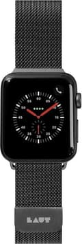 Pikkukuva 8 / 10: LAUT Steel Loop ruostumattomasta teräksestä valmistettu ranneke sopii Apple Watch Series 7:lle (45 mm) - musta