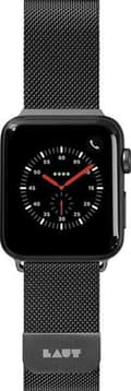 Pikkukuva 10 / 10: LAUT Steel Loop ruostumattomasta teräksestä valmistettu ranneke sopii Apple Watch Series 7:lle (45 mm) - musta
