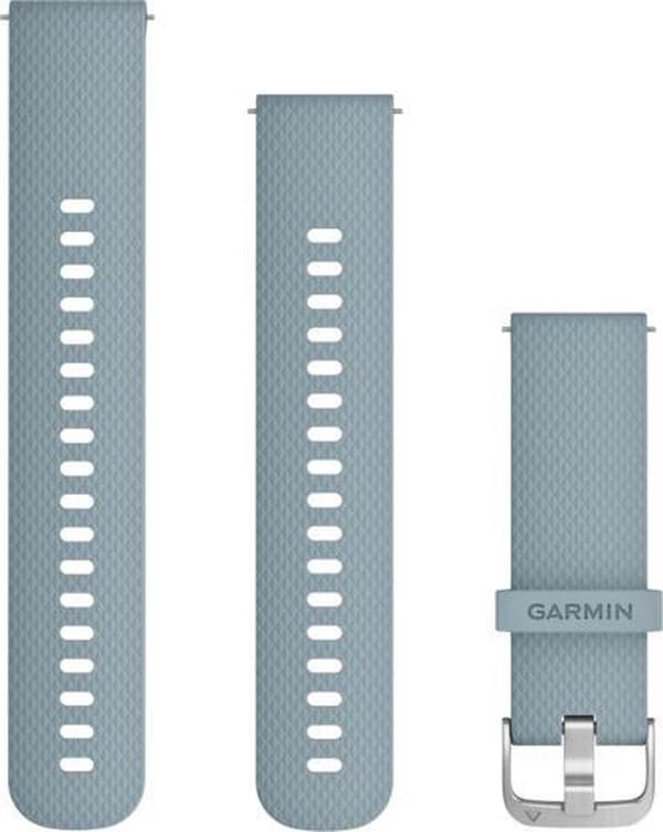 Garmin Quick Release Silikone Urbånd - 20 mm Armbånd - Bærbart Bånd - Lyseblå