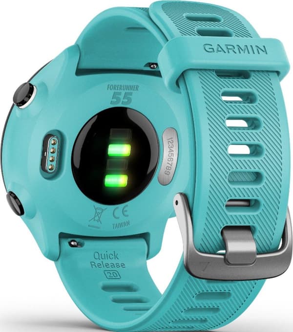 Garmin Forerunner 55 Løbeur - Sportsur med GPS Tracker - Velegnet til løb - Aqua