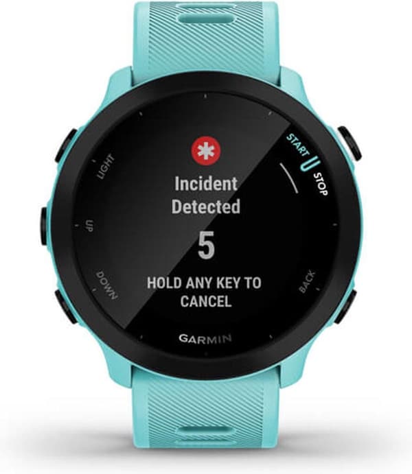 Garmin Forerunner 55 Løbeur - Sportsur med GPS Tracker - Velegnet til løb - Aqua
