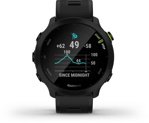Garmin Forerunner 55 Running Watch - Sportklocka med GPS Tracker - Lämplig för löpning - Träna med Garmin Coach - Svart
