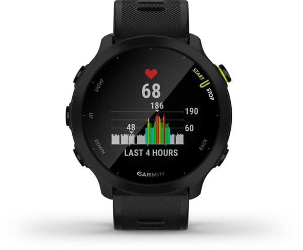 Garmin Forerunner 55 Running Watch - Sportklocka med GPS Tracker - Lämplig för löpning - Träna med Garmin Coach - Svart