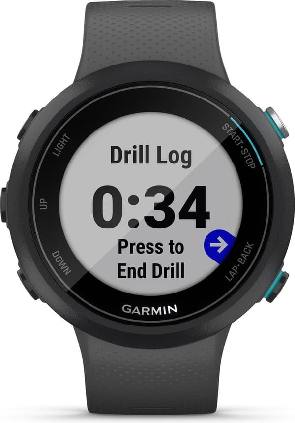 Garmin Swim 2 Smartwatch - Vattentät Simklocka - Med GPS Tracker - 5ATM Vattentät - Svart