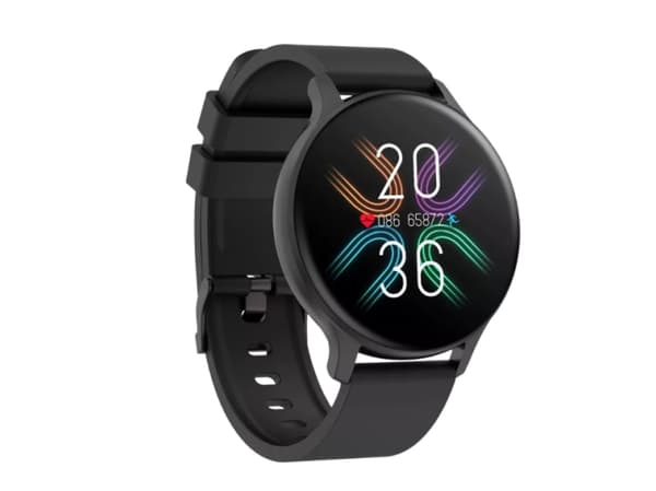 Canyon SW-68 - Metall - smartklokke med stropp - silikon - display 1.28" - 64 MB - Bluetooth - 50.6 g - svart