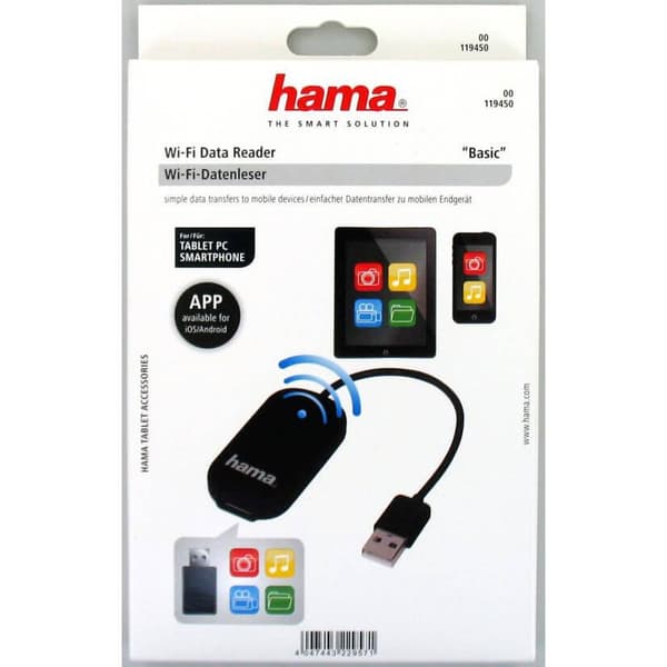 Hama Tablet/Mobil WiFi läsare USB trådlöst till din Tablet