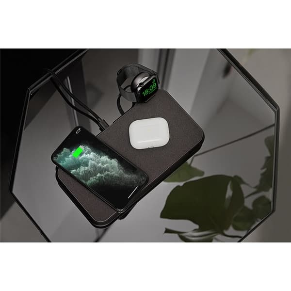 Zens Dual Bordsladdare  QI Liberty 16 coils 2x15W Fabric Surface (Apple & Samsung QC)