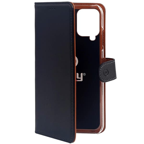 Celly Wallet Case Galaxy A12 Svart