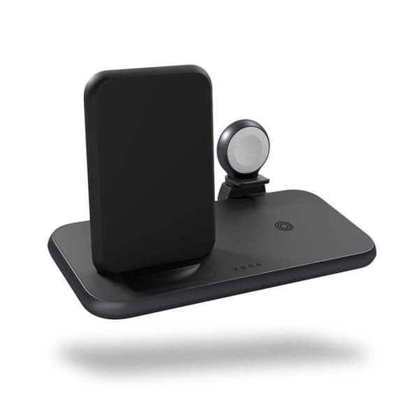 ZENS 4in1 QI Pöytälaturi 10W sis 45W USB-C PD Musta musta