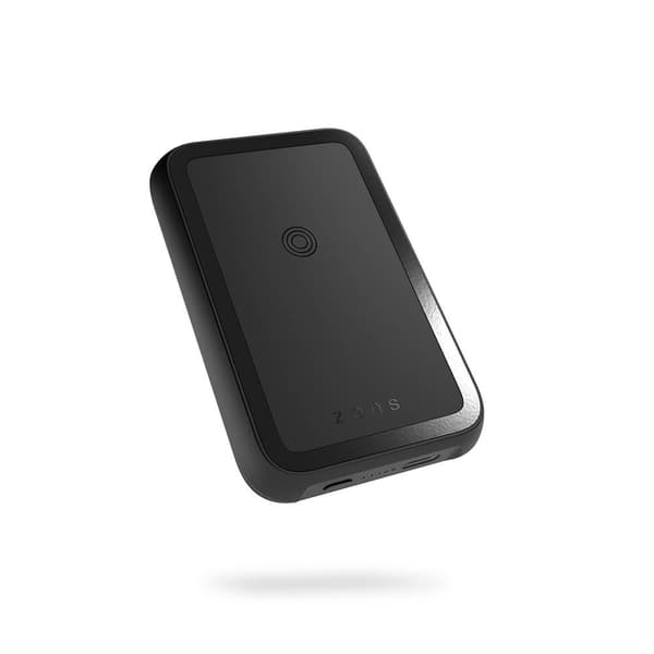 Zens Magnetisk Qi Powerbank One Side 4000mAh, Qi-Genopladelig Sort