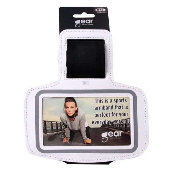 Gear Sportarmband Universal 4,7" ex. iPhone6/7/8  Vit
