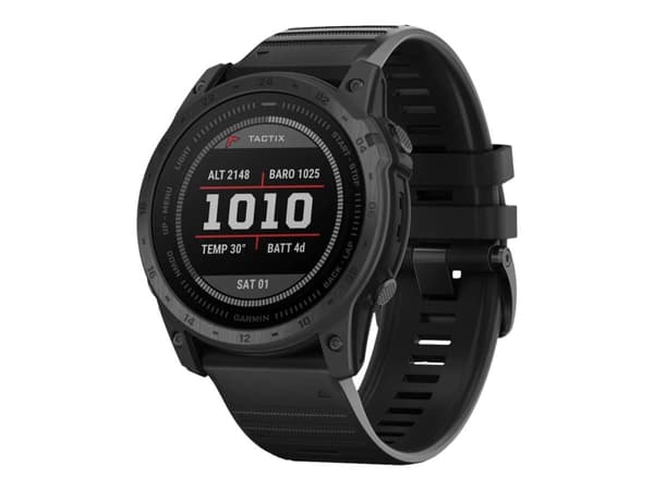 Garmin Tactix 7 - Standard Edition - 51 mm - fiberforsterket polymer - Ja sportsur med bånd - silikon - svart - håndleddstørrelse: 127-210 mm - displ